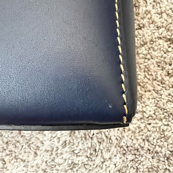 Dooney & Bourke Kyra Shoulder Bag Handbag Purse Midnight Blue Navy leather - Picture 7 of 16